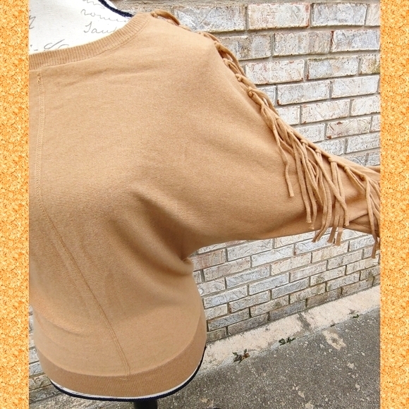 ✨Trending!✨Grace Elements Fringe Dolman Sleeve Sweater S - Picture 5 of 6